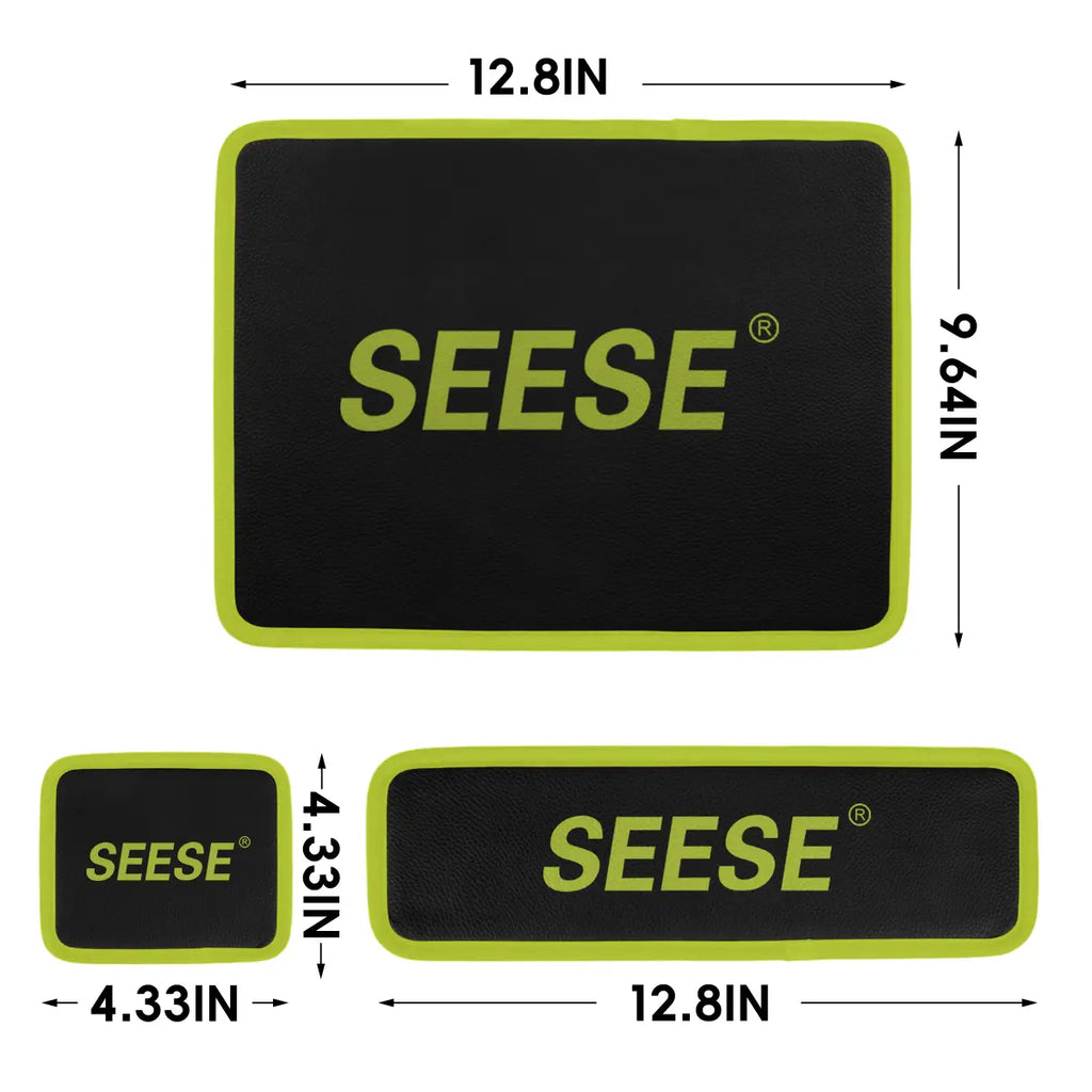 【DealsForYouDays】SEESE 3PC Flexible Magnetic Tool Mat & Tray Holder - Magnetic Tool Tray, Flexible Magnetic Mat, PVC & Non-Slip for Garage Workshop, Auto Repair Tools fathersdaygiftideas fathersdaygift