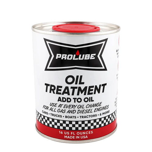 Prolube Oil Treatment - Reduces Friction & Increases Fuel Economy - Made in USA - For Racing Cars Trucks Boats Semis - Size: 16 OZ